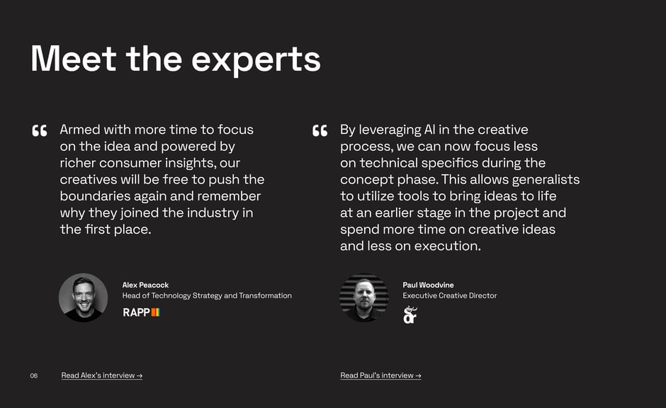 Alex Peacock and Paul Woodvine on shifting time from execution to ideas
