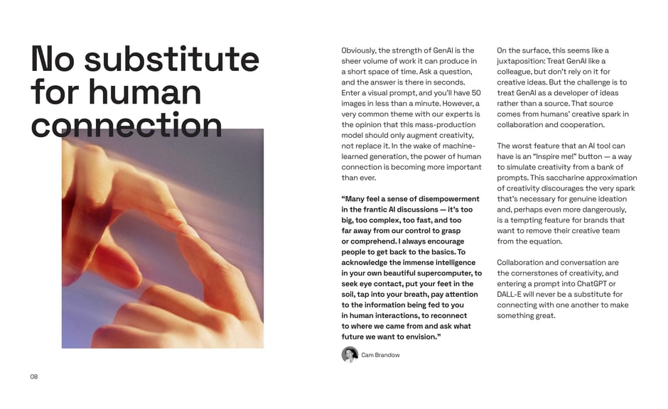 GenAI should augment creativity, not substitute for human connection