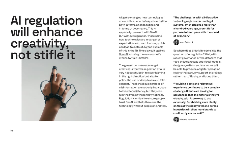 AI regulation will build trust and protect creative integrity