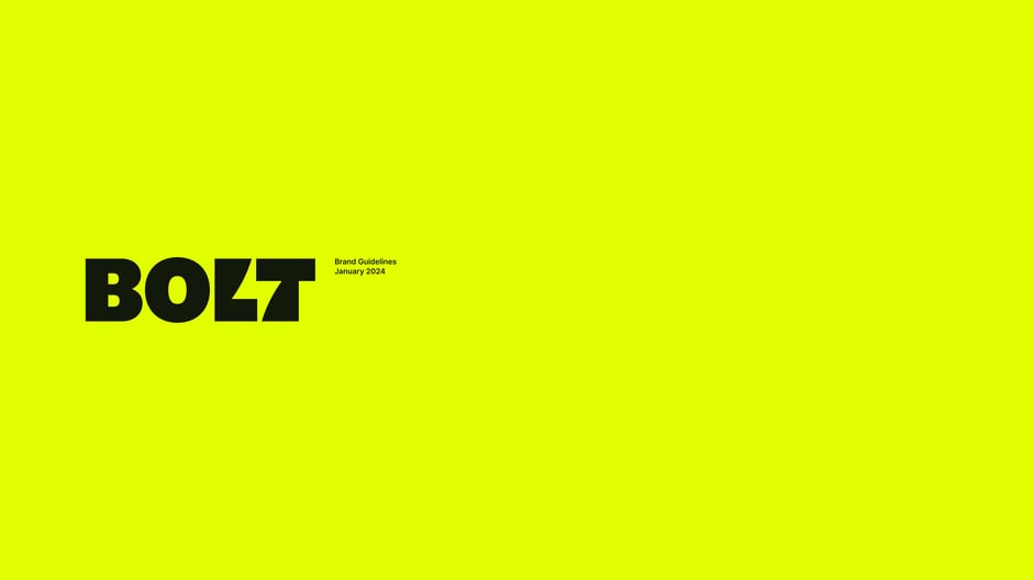 Bolt Brand Guidelines 2024