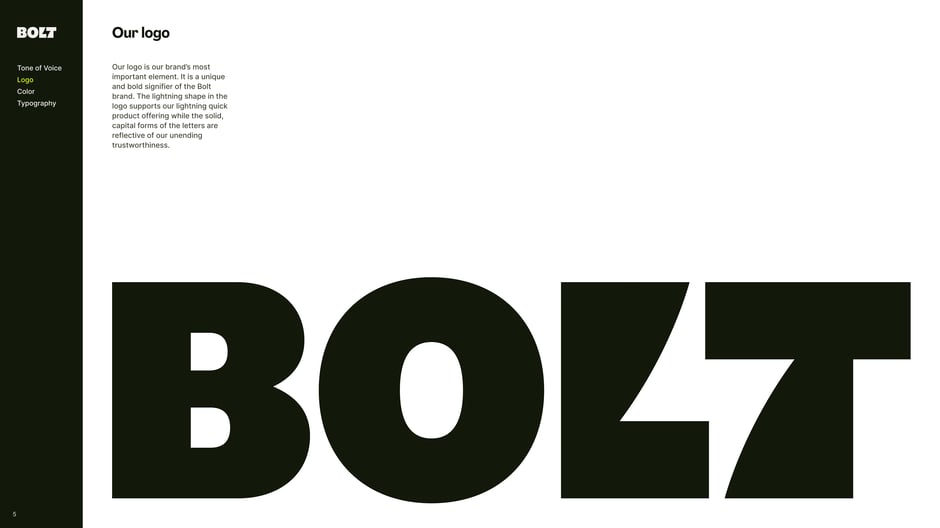 Primary wordmark with embedded lightning shape