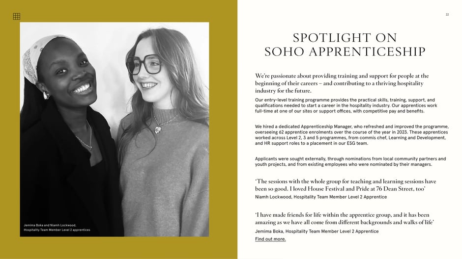 Spotlight on Soho apprenticeship