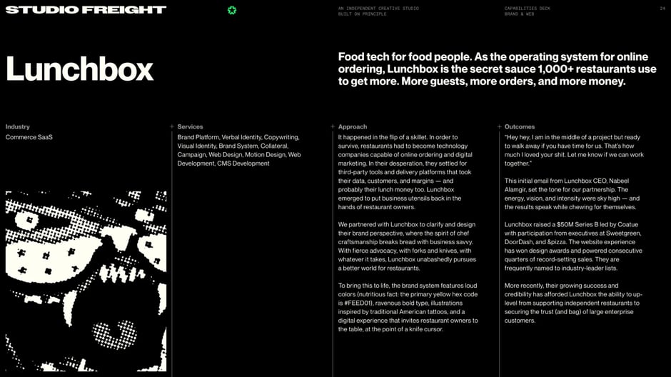 Lunchbox: food tech brand overview