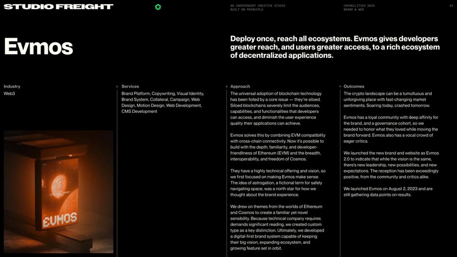 Evmos: Web3 brand and launch recap