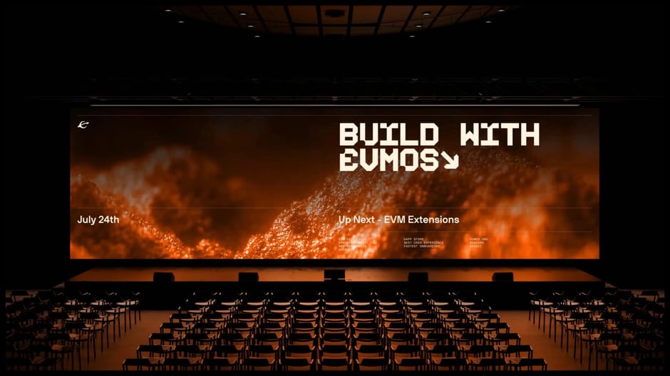 Event hero and stage design: 'Build with' theme