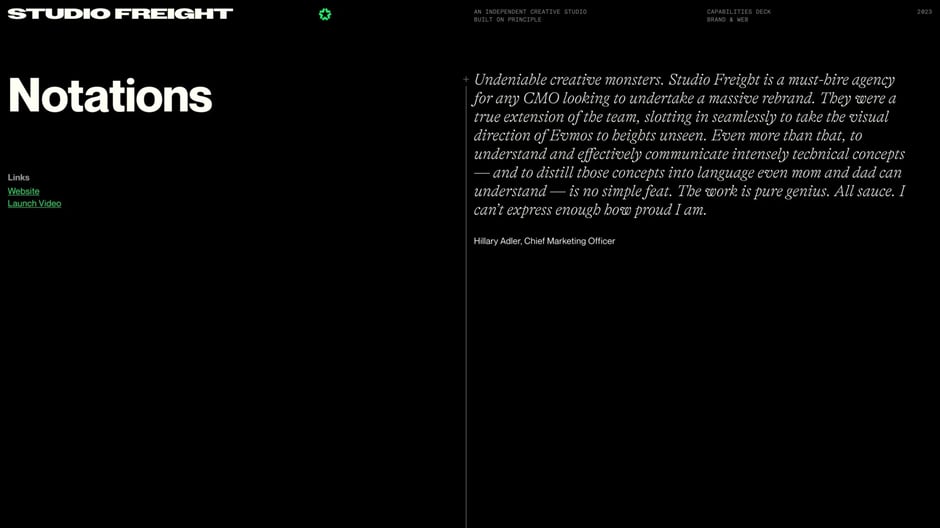 Client testimonial from Hillary Adler, CMO