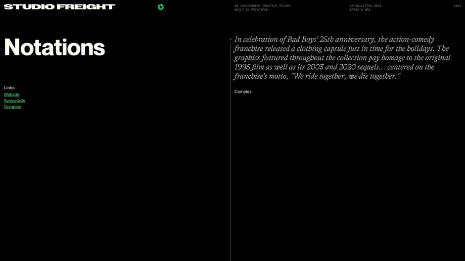 Notations: capsule concept and references