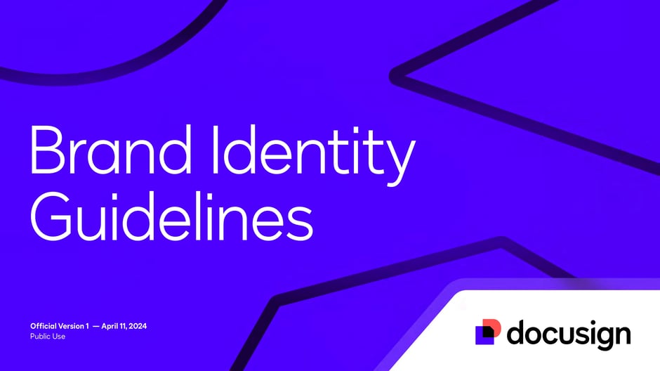 DocuSign Brand Identity Guidelines 2024