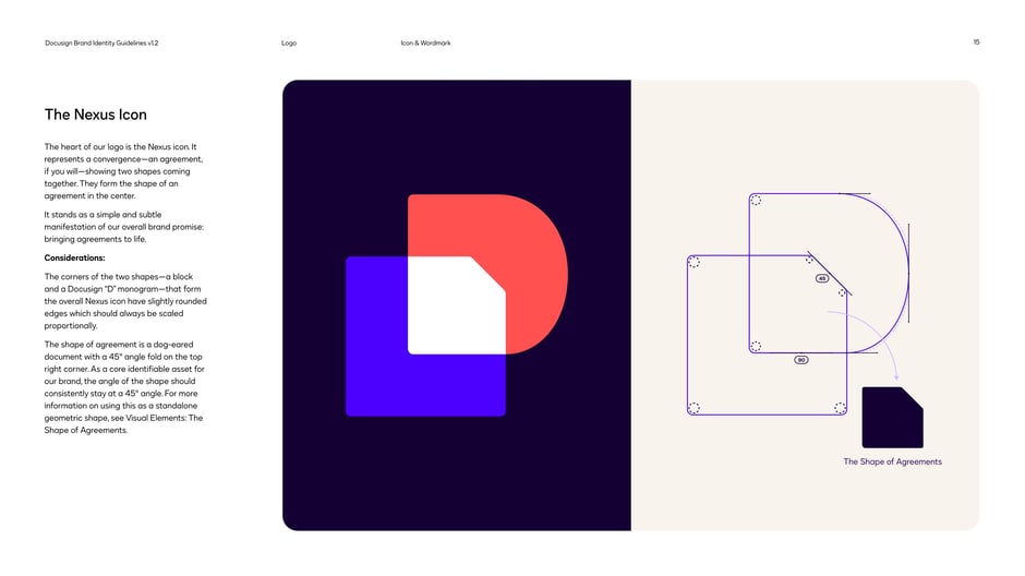 The Nexus icon represents convergence:two shapes (a block