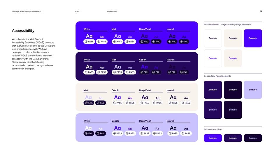Accessibility: WCAG contrast guidance