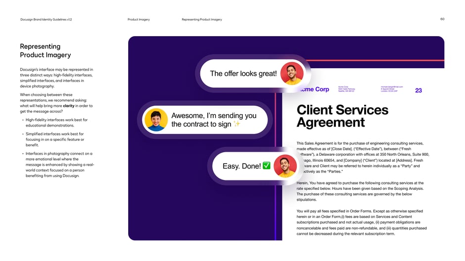 Recommend three ways to depict the product:high-fidelity interfaces for demos