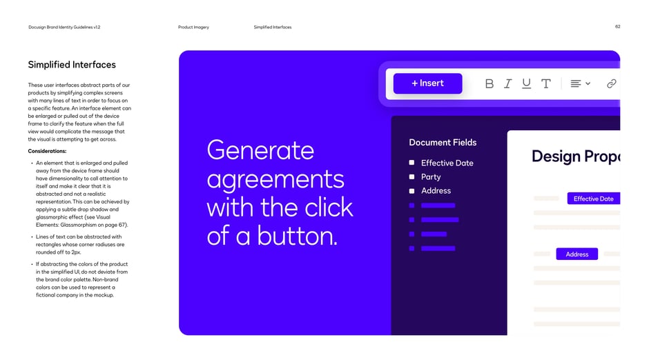 Abstract complex screens to highlight a single feature by enlarging