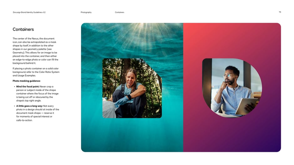 Containers (center document mask)
