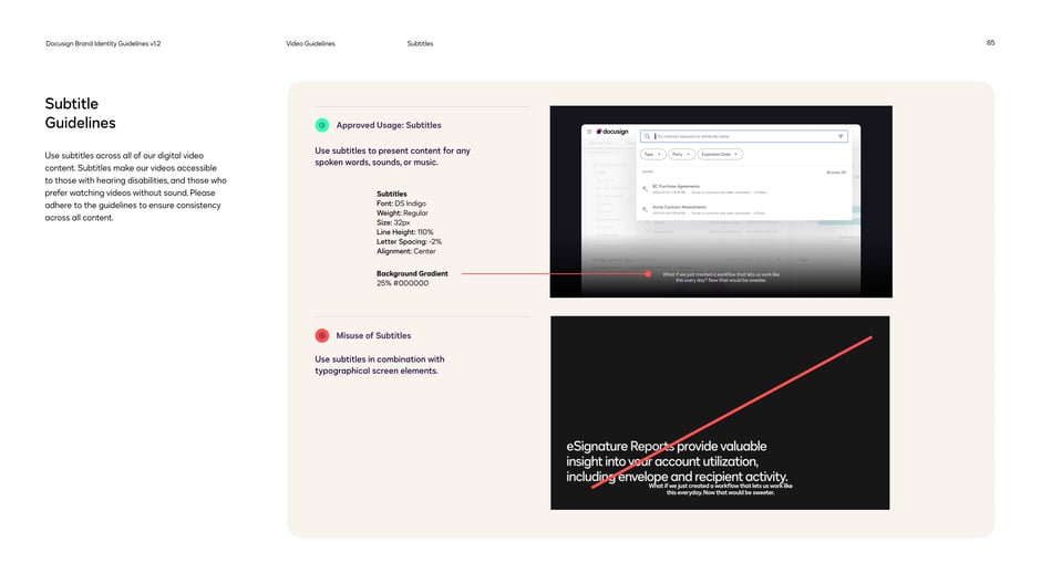 Subtitle guidelines for accessibility
