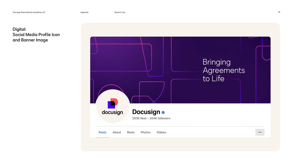 Social media profile icon and banner example