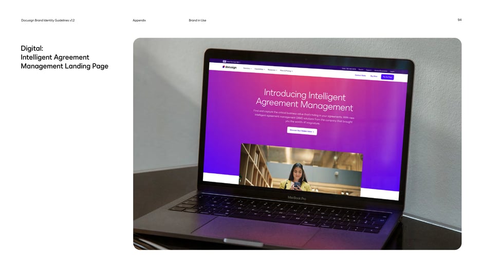 Intelligent Agreement Management landing page
