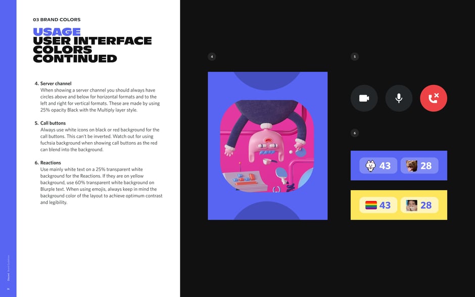 User interface colors continued