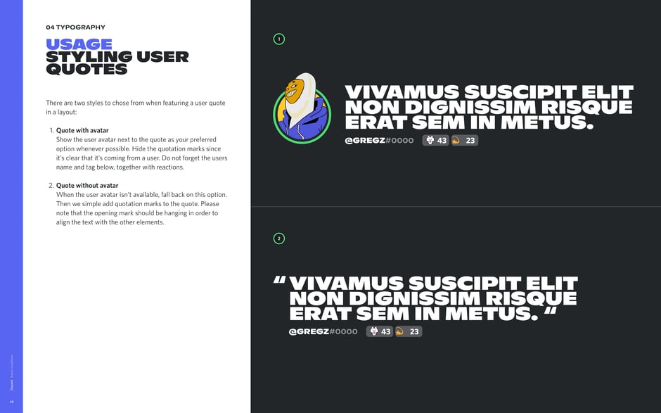 Styling user quotes: avatar vs. quoted