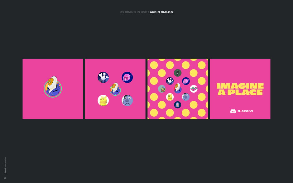 Audio dialog frames using avatar bubbles and callouts