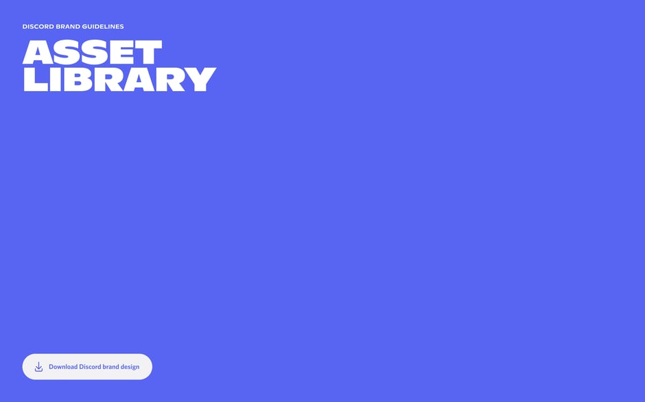 Calls users to download the Discord brand design package