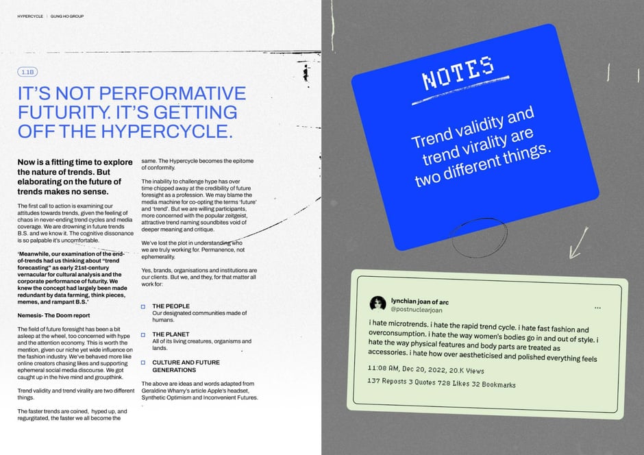 It's not performative futurity: get off the hypercycle
