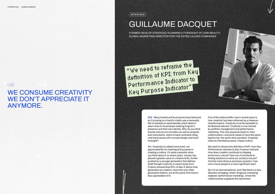 We consume creativity: we don't appreciate it anymore
