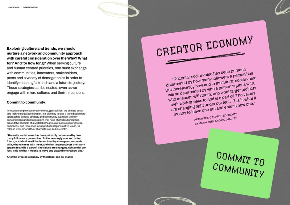 Commit to community: the creator economy
