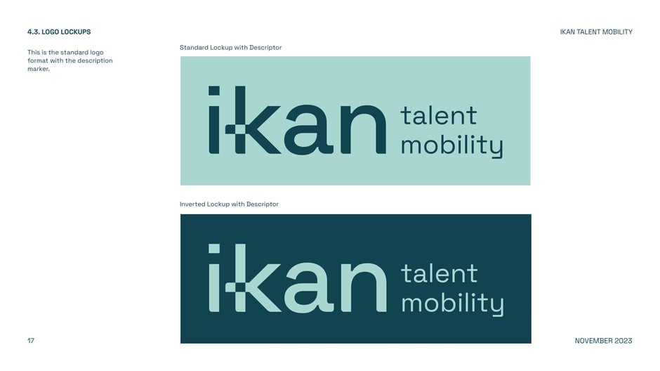 Logo lockups with descriptor