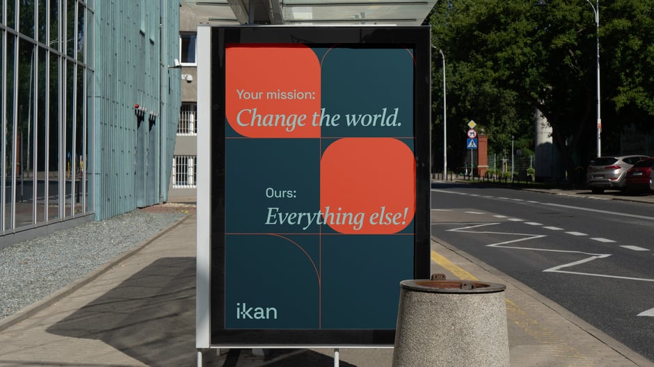 Poster concept: Your mission: 'Change the world.'