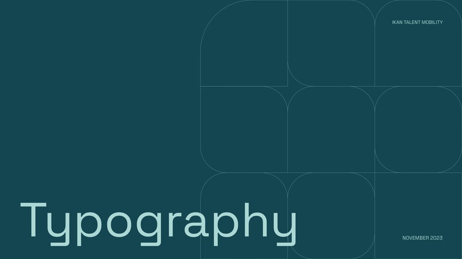 Brand: typefaces and usage