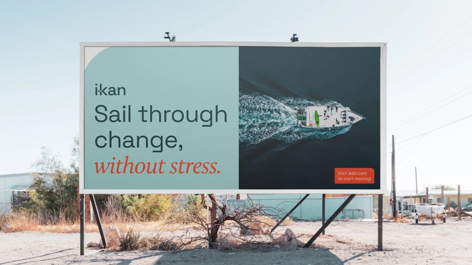 Outdoor billboard concept with CTA