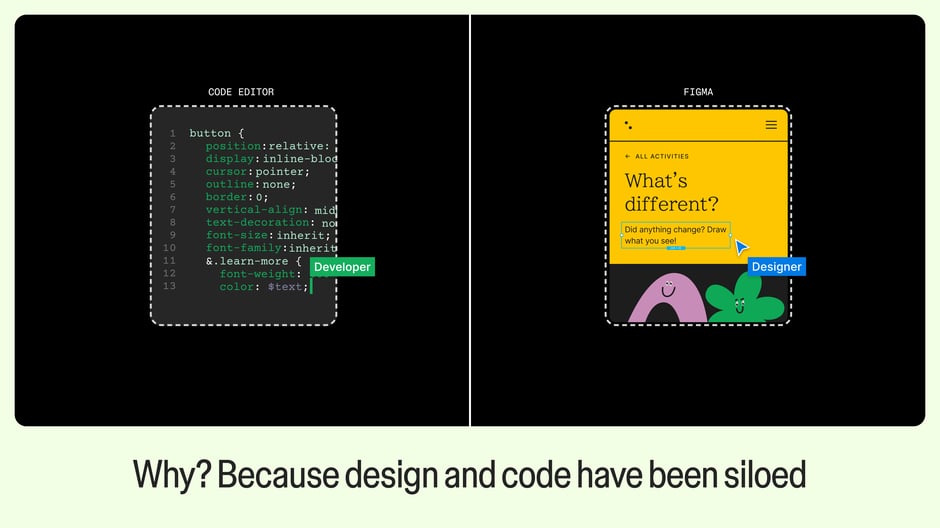 Why? Because design and code have been siloed