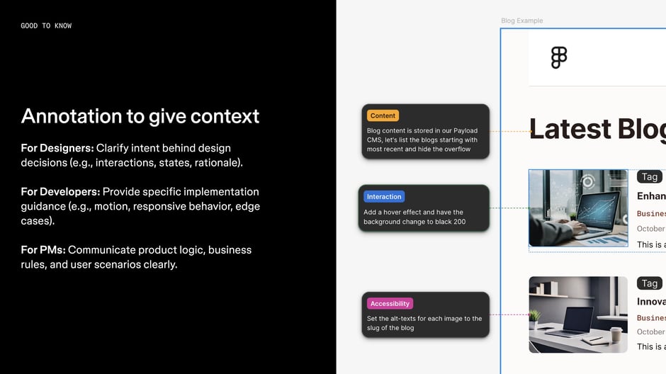 Annotation to give context
