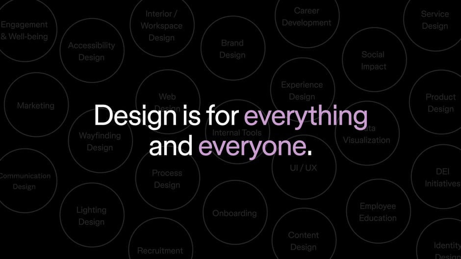 Design is for everything and everyone