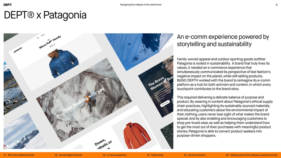 Patagonia's e-commerce redesign balances activism and product storytelling
