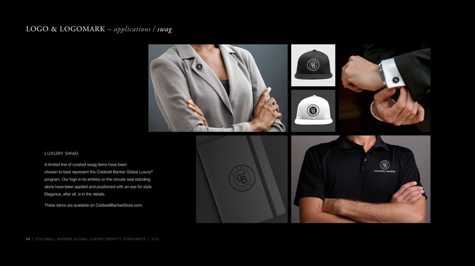 Logo & logomark applications: curated swag