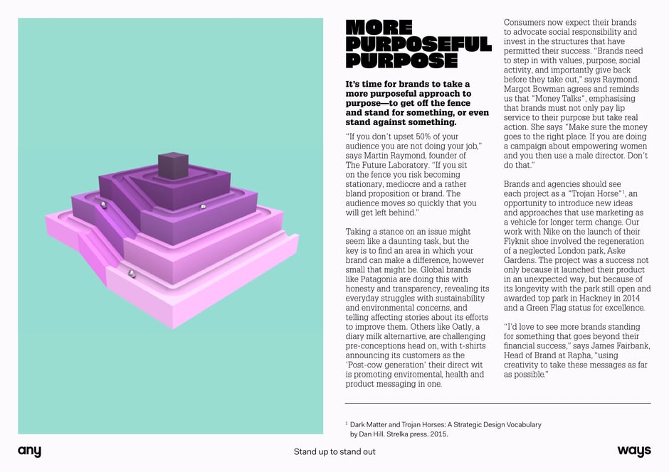 Purposeful brands should take a stand