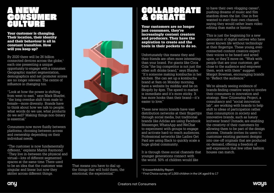 New consumer culture rewards collaboration