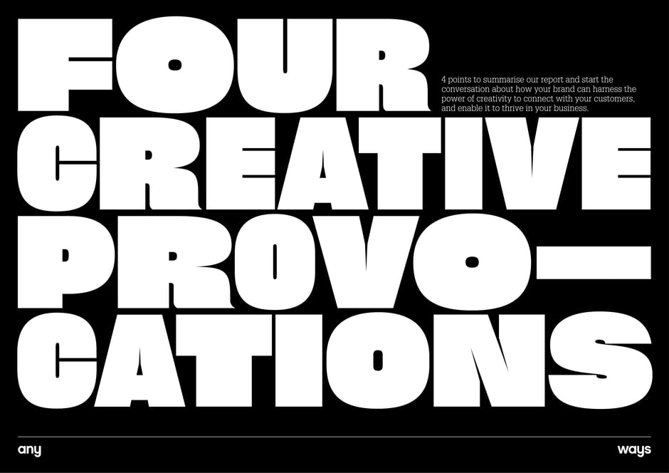 Four creative provocations for brands