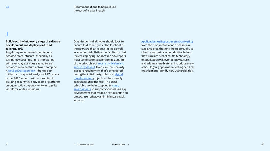 Build security into every stage of software development and deployment:and test regularly