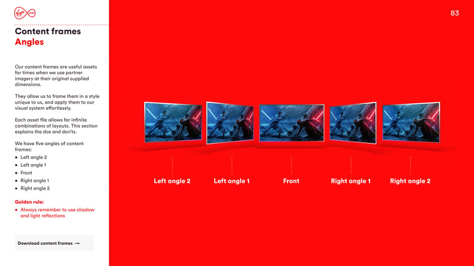 Frame angles: Left 2, Left 1, Front, Right 1, Right 2