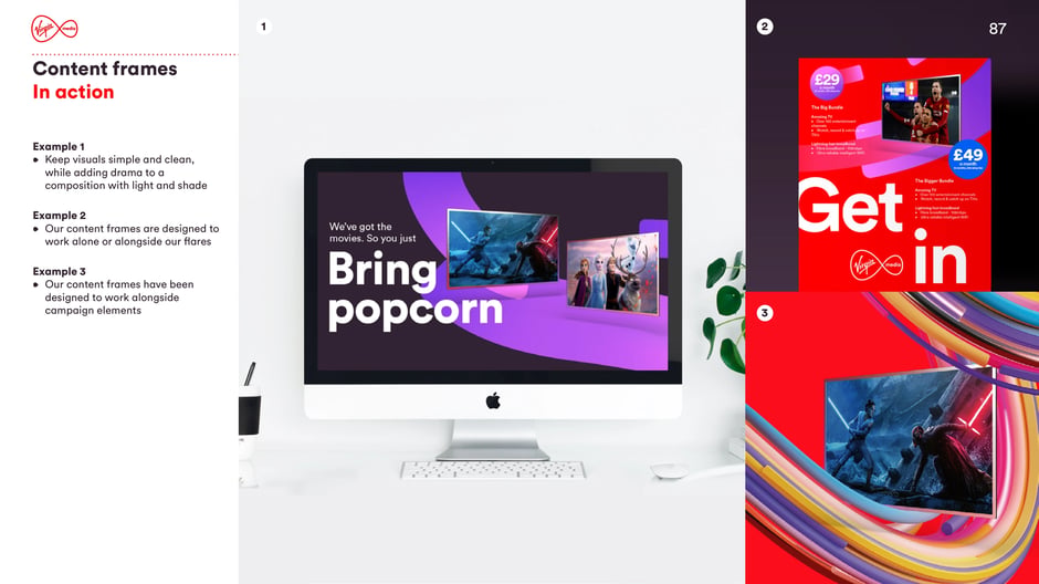 Content frames in action