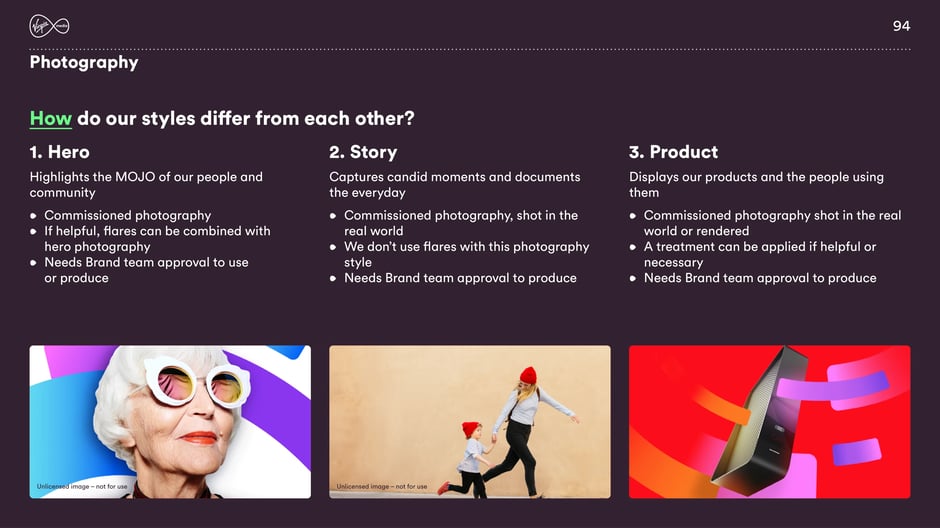 How our photography styles differ