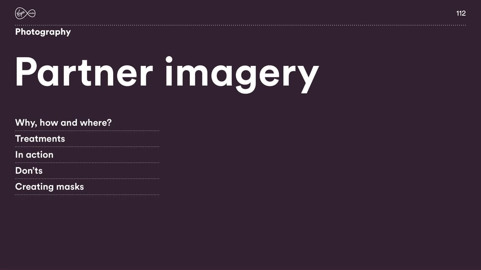 Section header introducing partner imagery guidance: why we use it