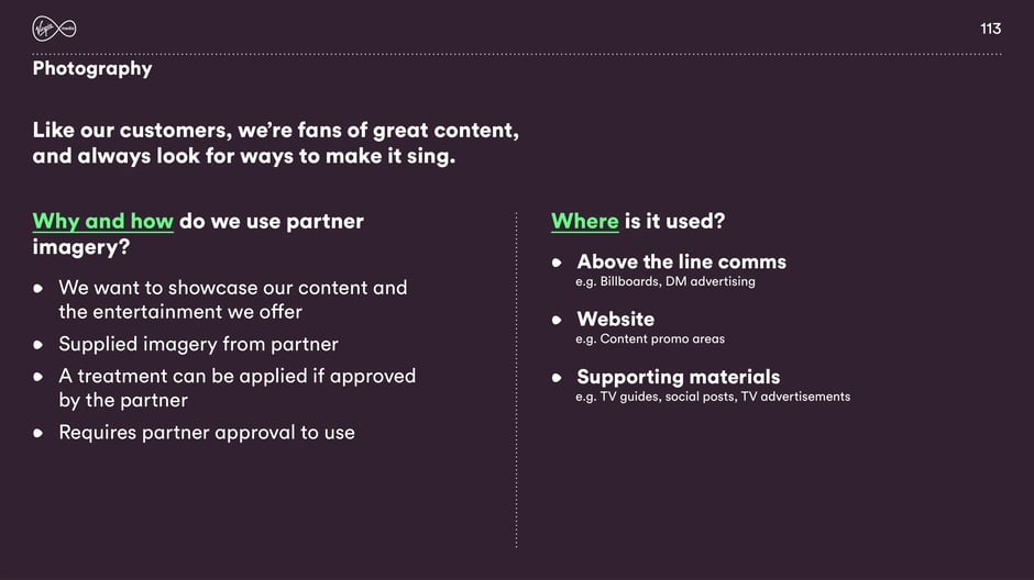 Why and how do we use partner imagery?
