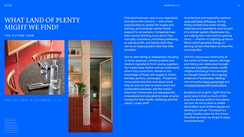 What Land of Plenty might we find? Future view