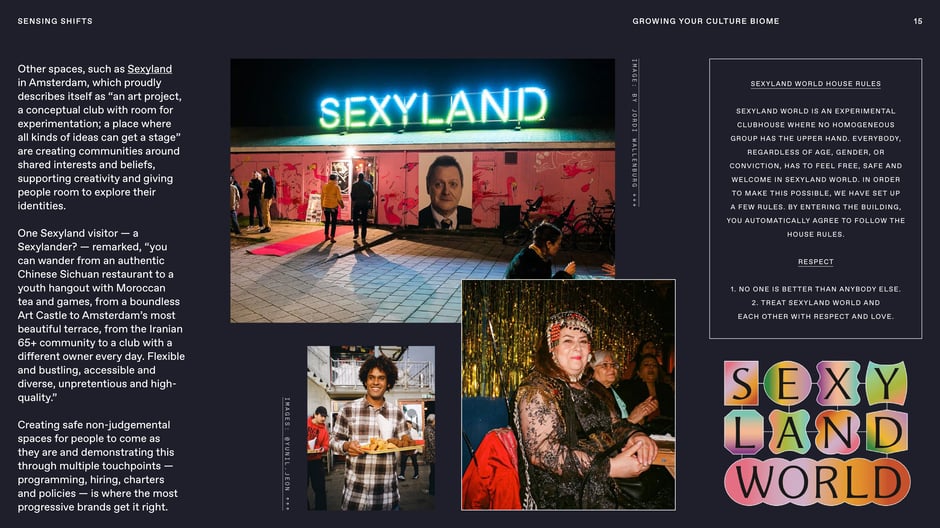 Sexyland: an experimental clubhouse that cultivates identity