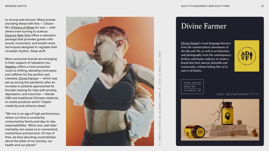 Divine Farmer: pandemic-era wellness and sleep