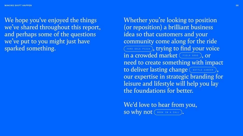 We'd love to hear from you