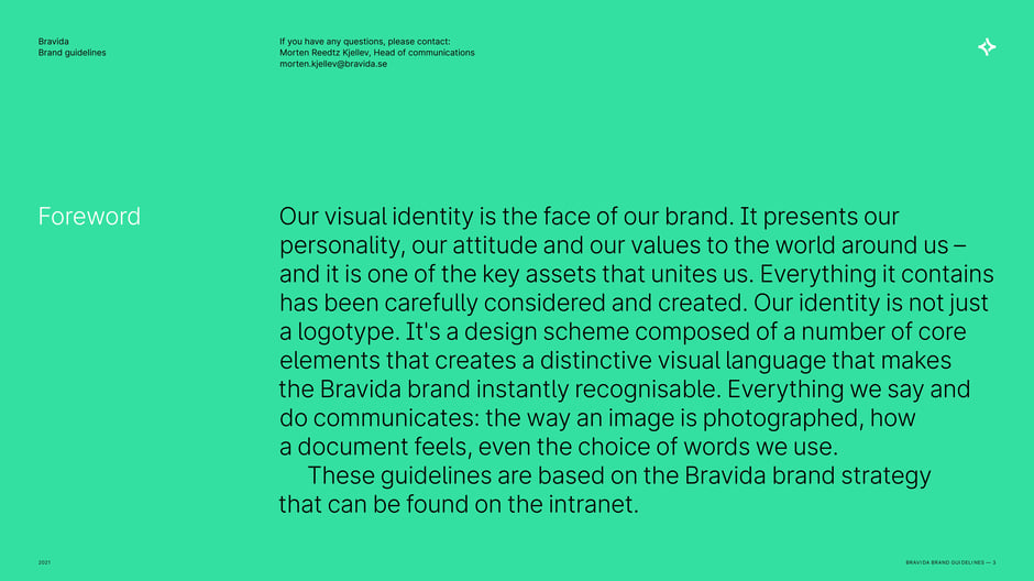 Bravida Brand Guidelines 2021 — slide preview 3